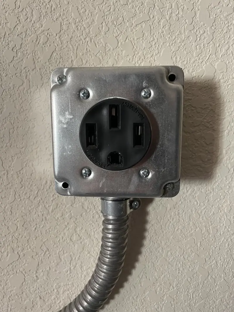 NEMA 14-50 outlet installed for Electrical Panel Upgrade in West Livingston